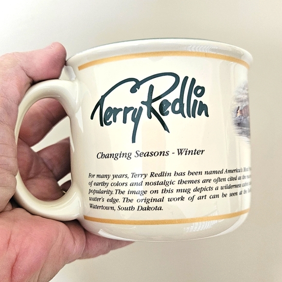 Terry Redlin Changing Seasons Winter Mug 2002 Redlin Wildlife Art like new - Picture 1 of 5